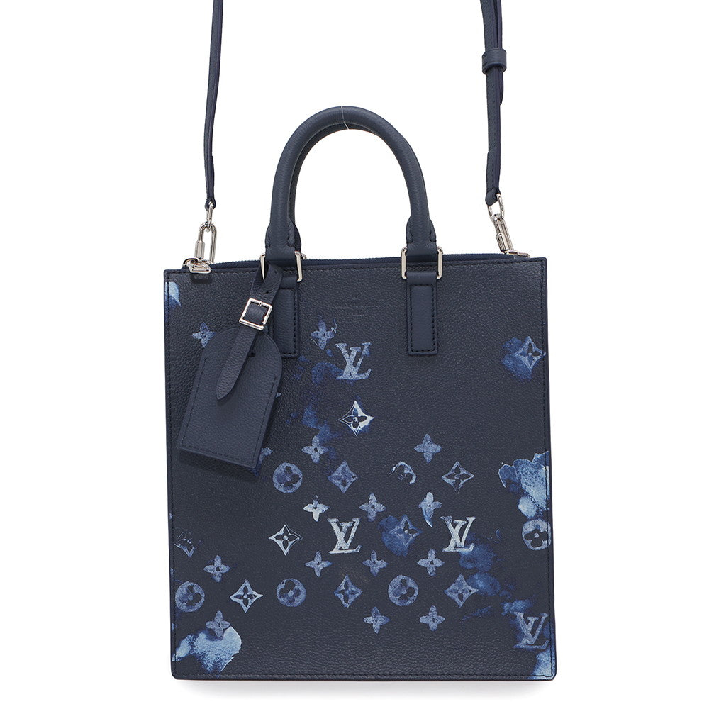 Louis Vuitton Sac Plat Messenger NavyM57843 Watercolor Monogram Crossbody Bag