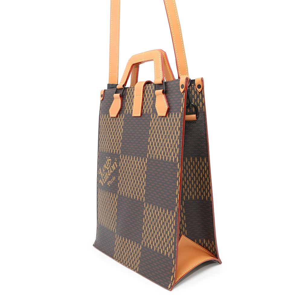 Louis Vuitton NoirN40355 Ebene Giant Monogram Damier Canvas Tote Bag