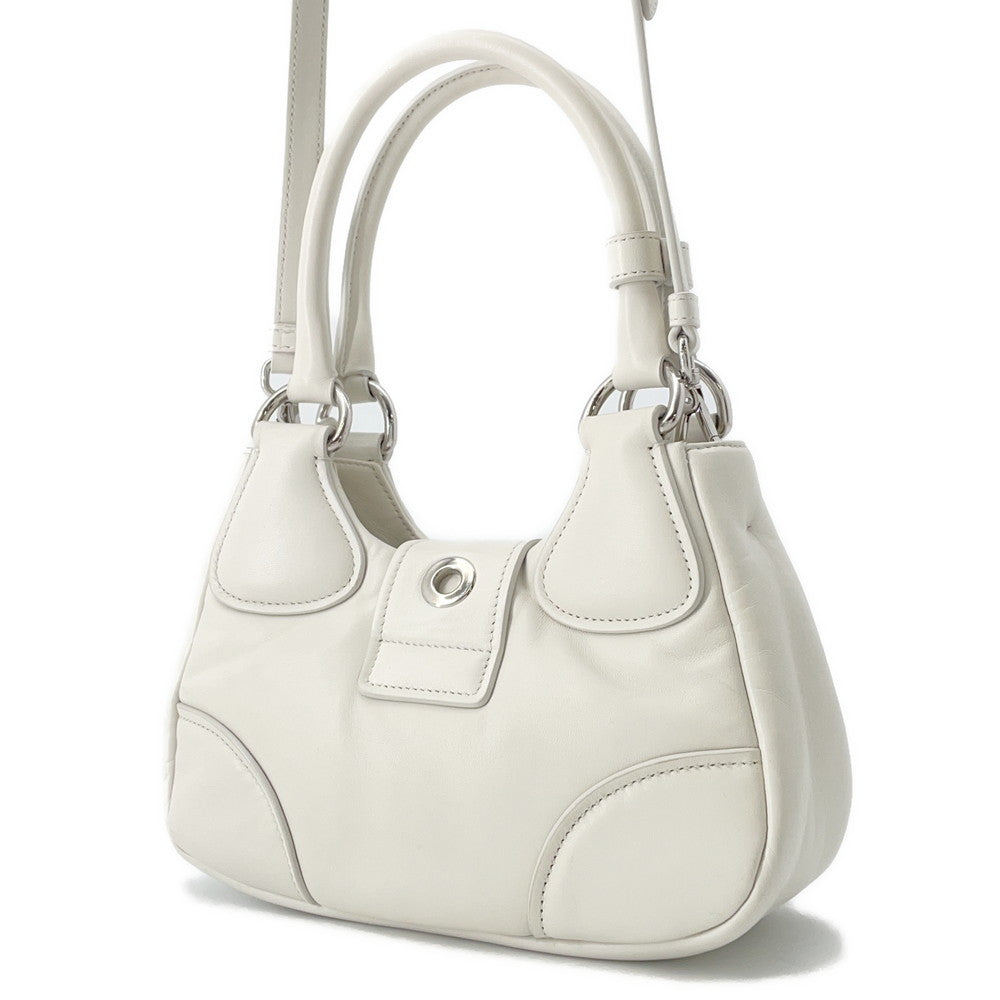 Moon Way Handbag Ba Leather White Travel Bag