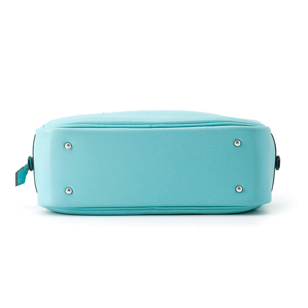 Plume Atoll Swift Size Handbag Leather Blue Travel Bag