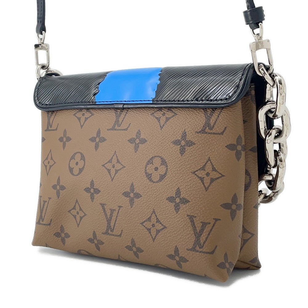 Louis Vuitton Pochette Kabuki Mask Marron FuchsiaM43495 Monogram Epi Canvas Leather Clutch Bag