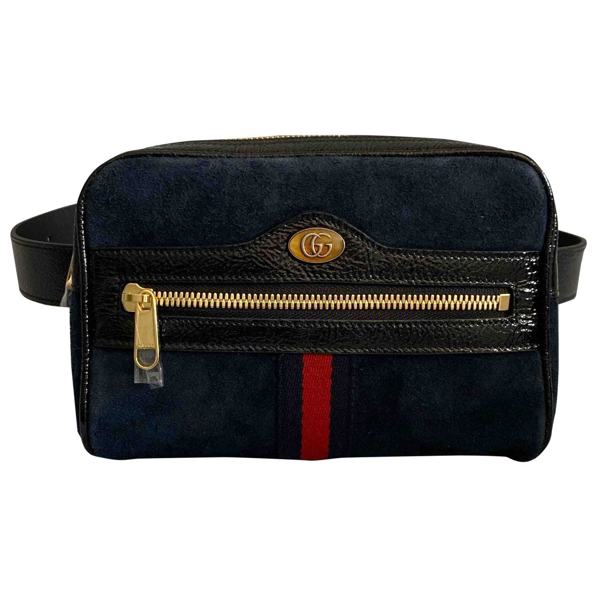 Gucci ophidia black suede clutch bag