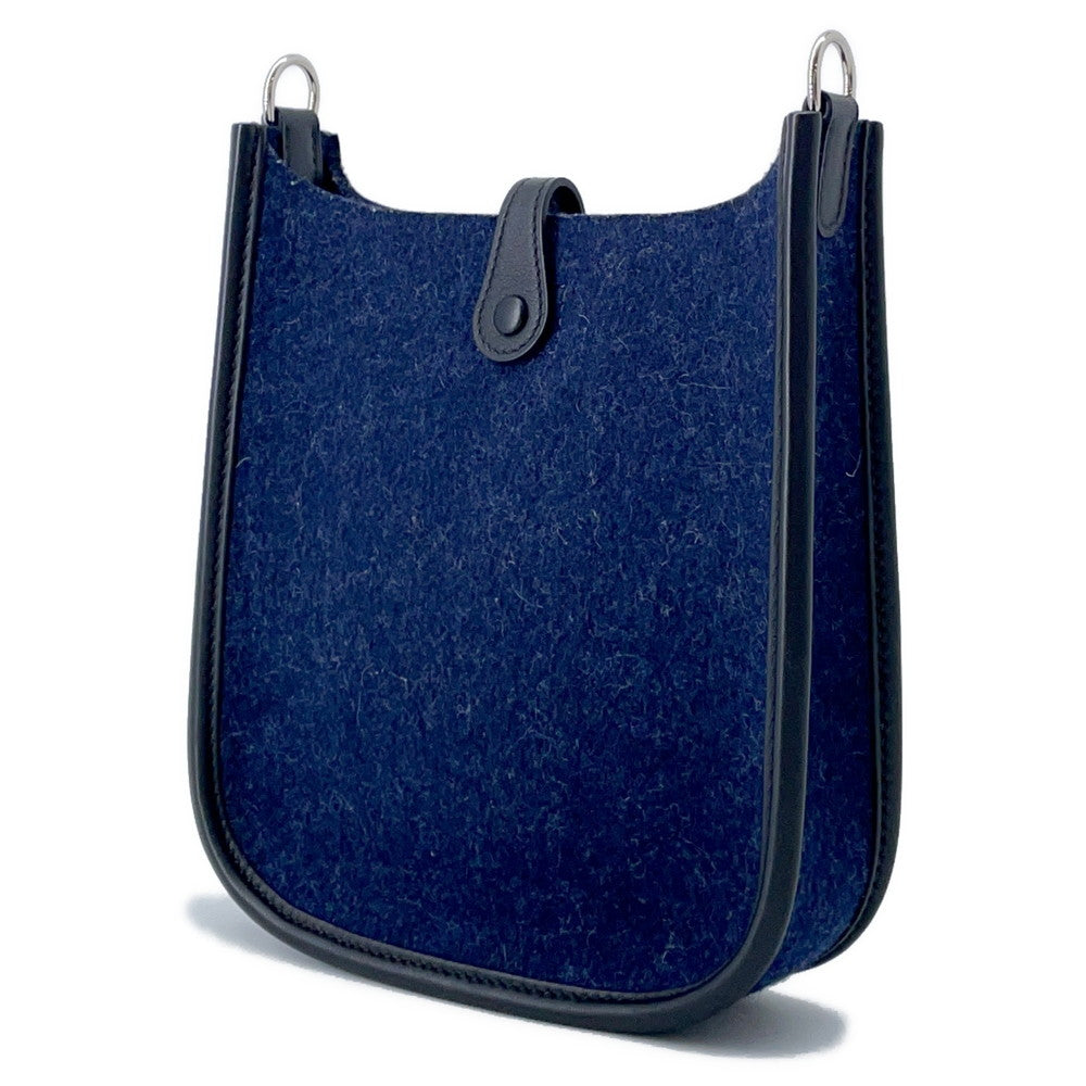 Evelyne Long Nuit Felt Swift Size Tpm Leather Black Travel Bag