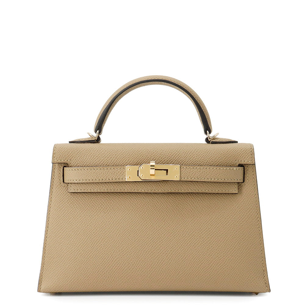 Kelly Poussiere Epsom Handbag Mini Travel Bag