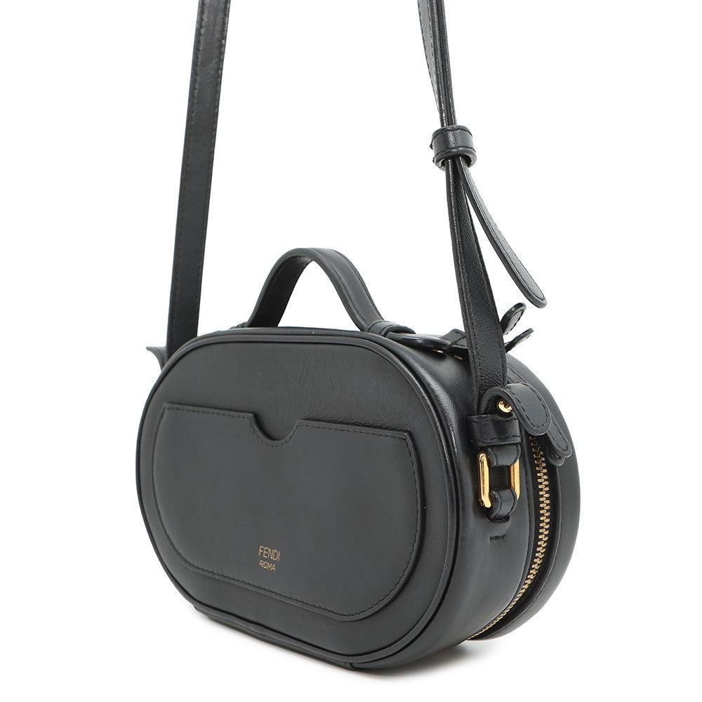 Fendi Orlock Camera Shoulder Bag Black8Bs058 Leather Mini