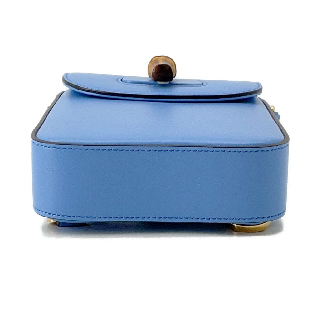 Gucci Bamboo 3WAY Backpack Light Blue702106 Leather Mini