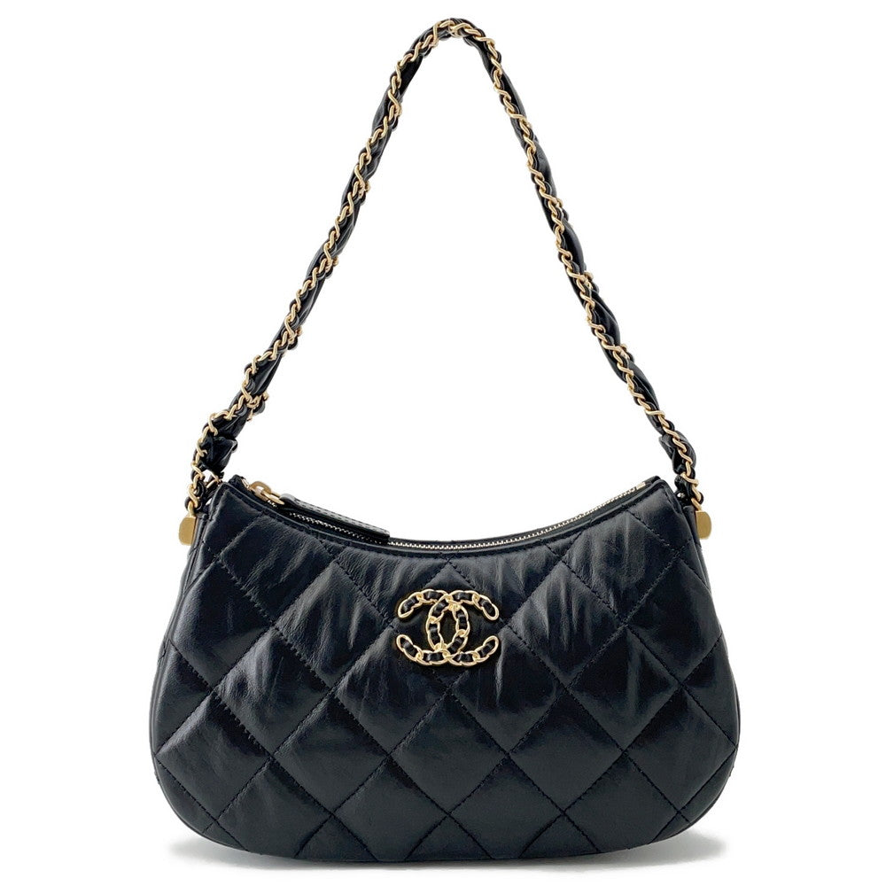 Chanel CHANEL19 BlackAP3647 Lambskin Handbag