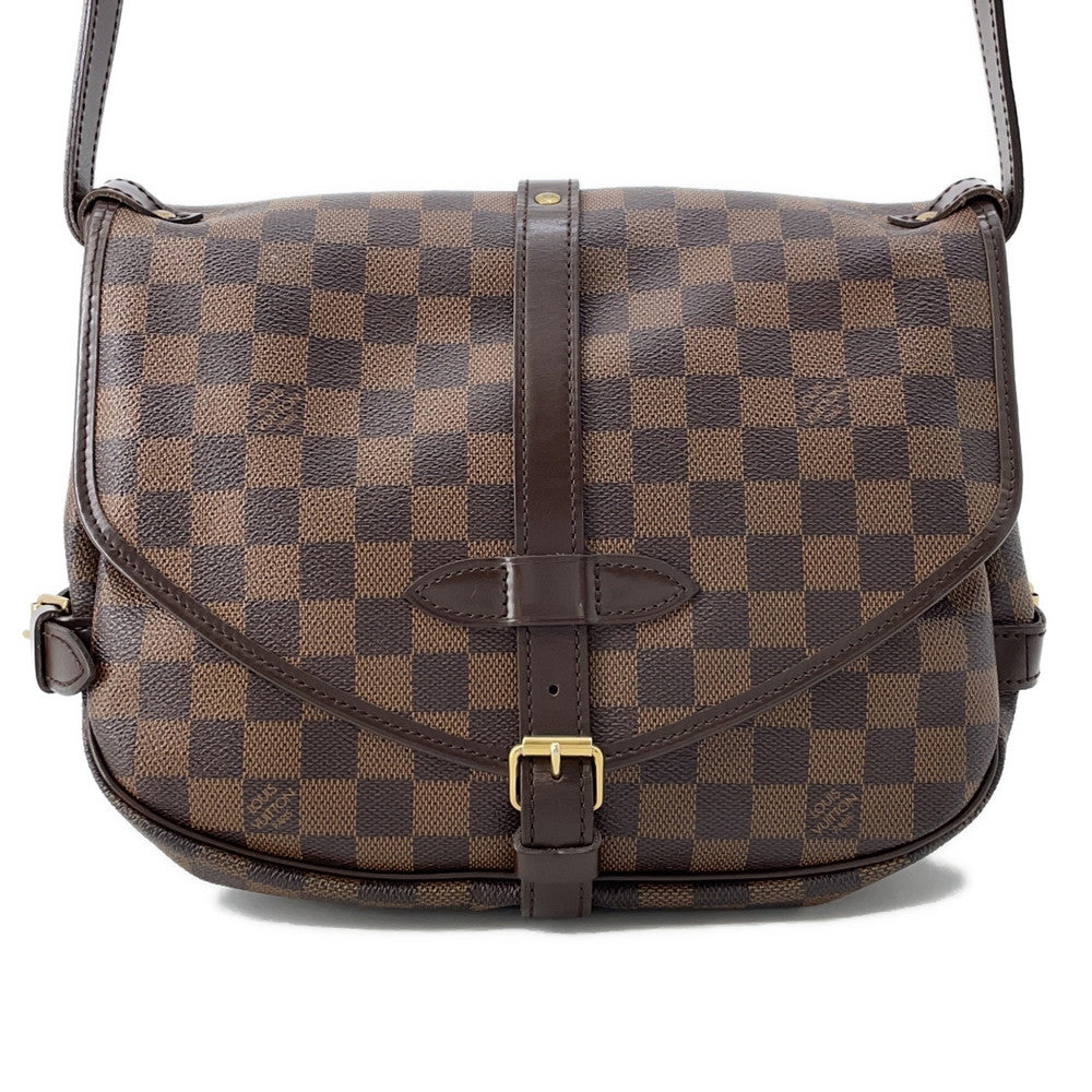 Louis Vuitton Saumur SPO RedN48081 Ebene Canvas Damier Handbag 2