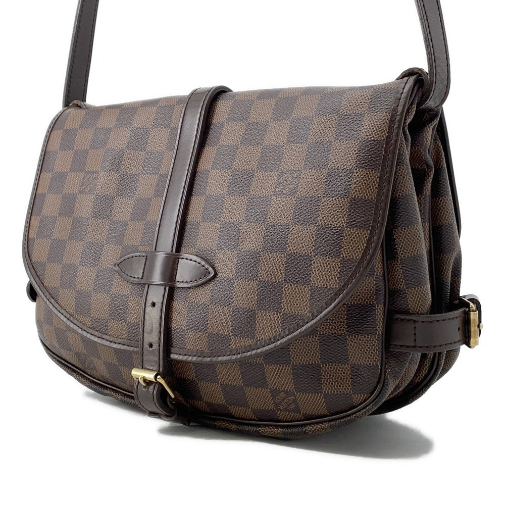 Louis Vuitton Saumur SPO RedN48081 Ebene Canvas Damier Handbag 2