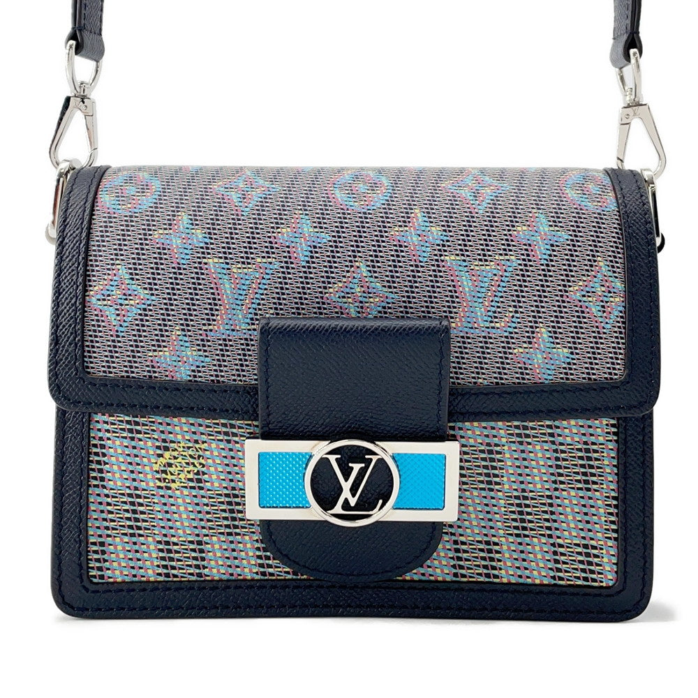 Louis Vuitton Dauphine Navy MulticolorM55454 Leather Mini Bag