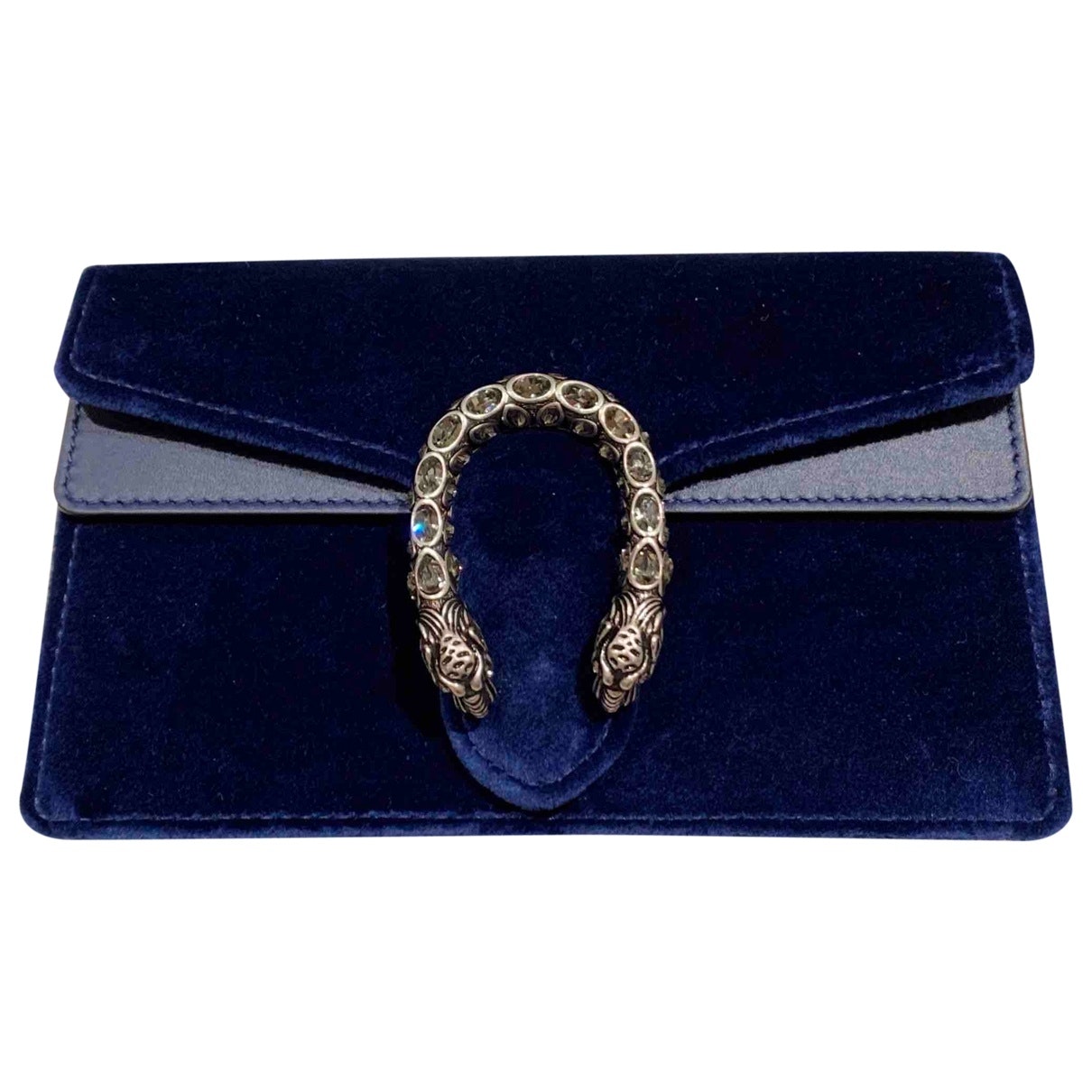 Gucci dionysus blue velvet handbag