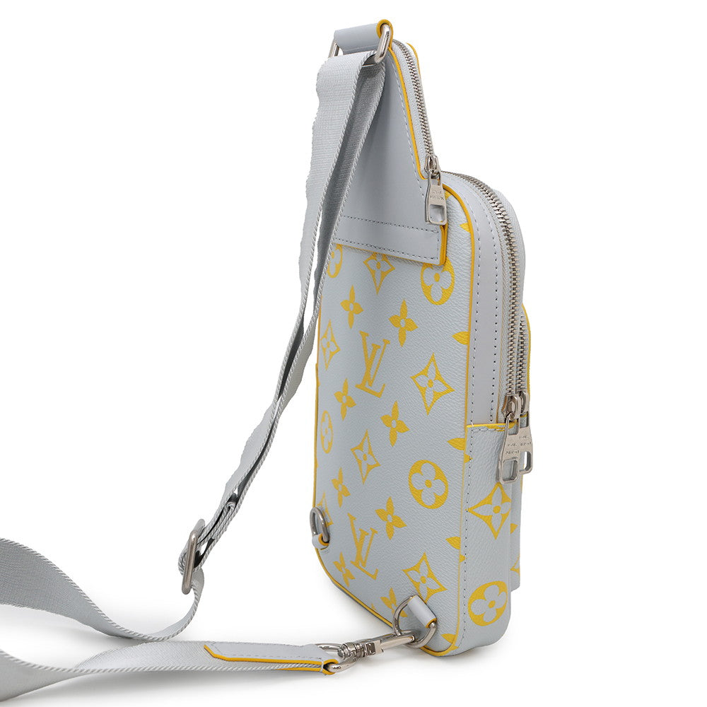 Louis Vuitton Avenue Sling YellowM15078 ・Glow Monogram Gray Crossbody Bag
