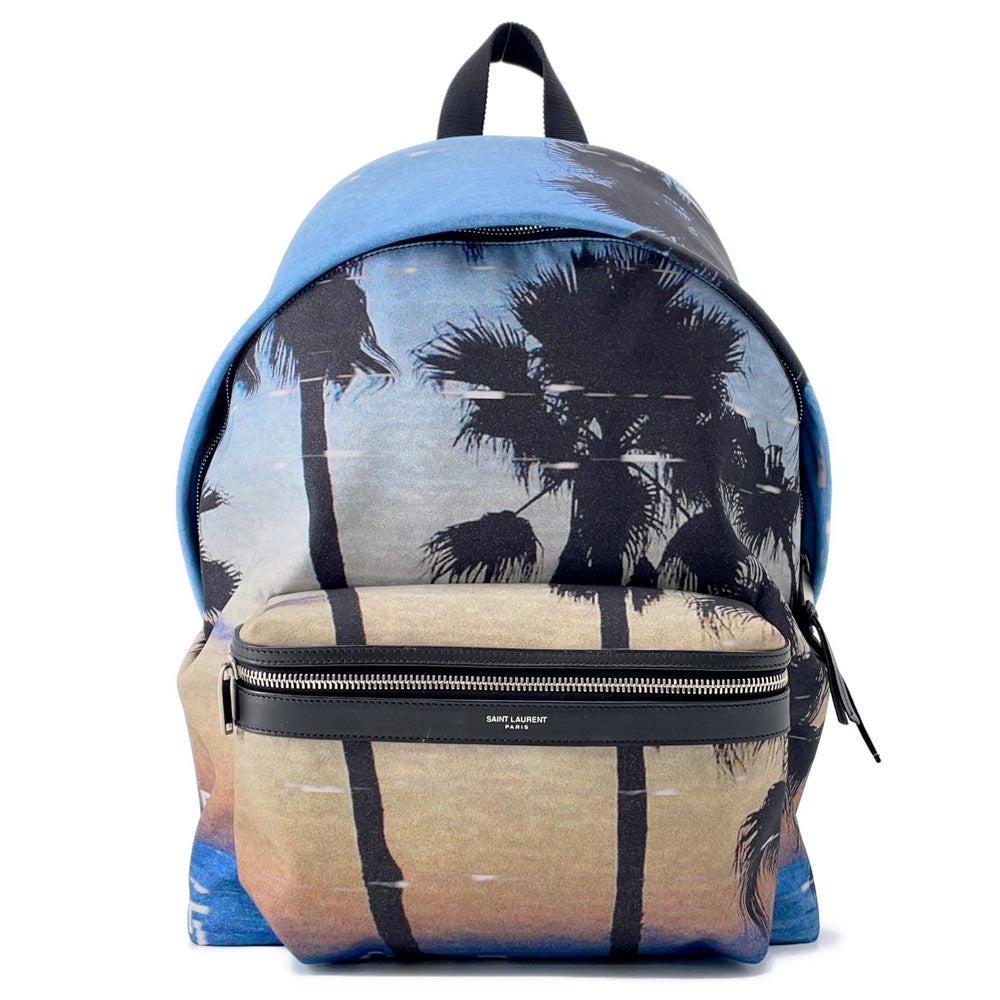 Saint Paris City Backpack Blue534967 Leather Nylon