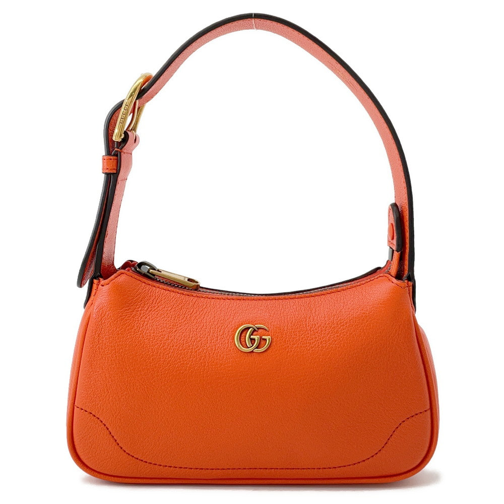 Gucci GG Marmont Aphrodite Orange739076 Size Leather Mini Travel Bag