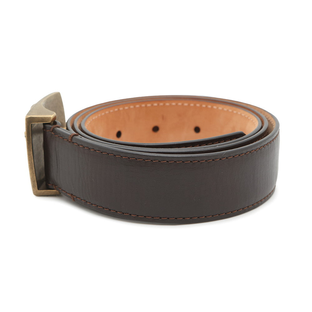 Louis Vuitton Utahline Exxon Belt Brown Leather