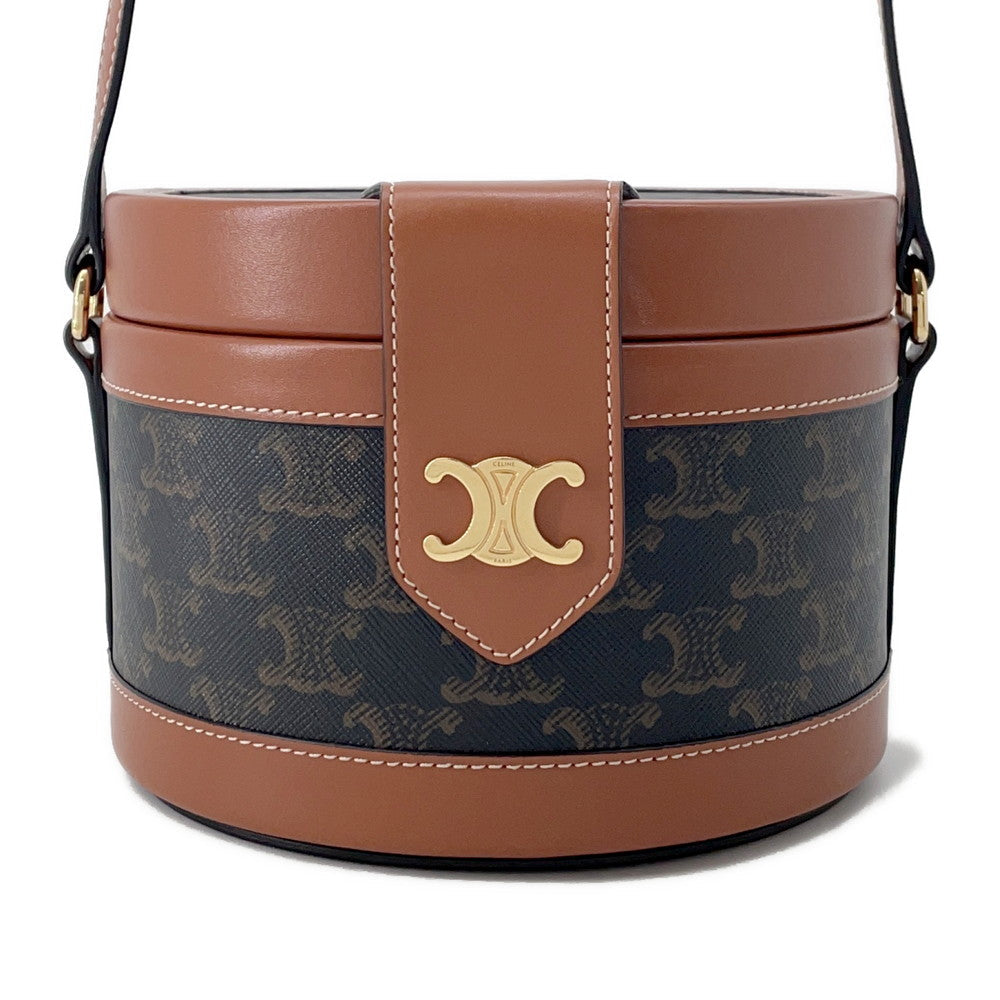 Tambour Triomphe Shoulder Triomphecanvas Size Medium Handbag Leather Shoulder Bag