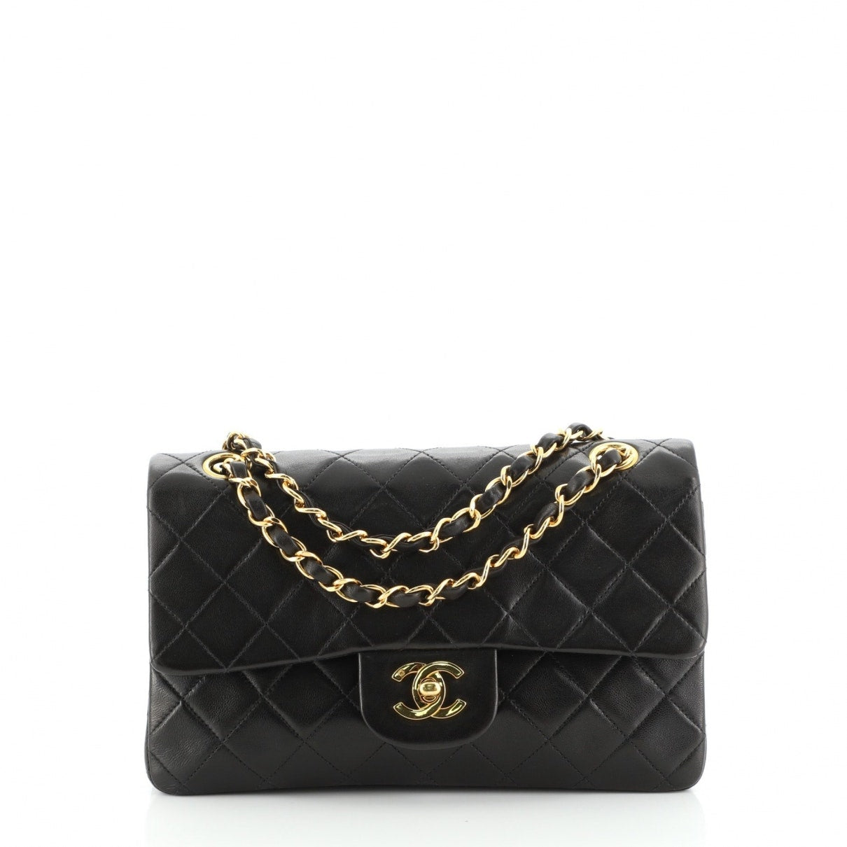 Chanel Timeless/classique Black Leather Handbag