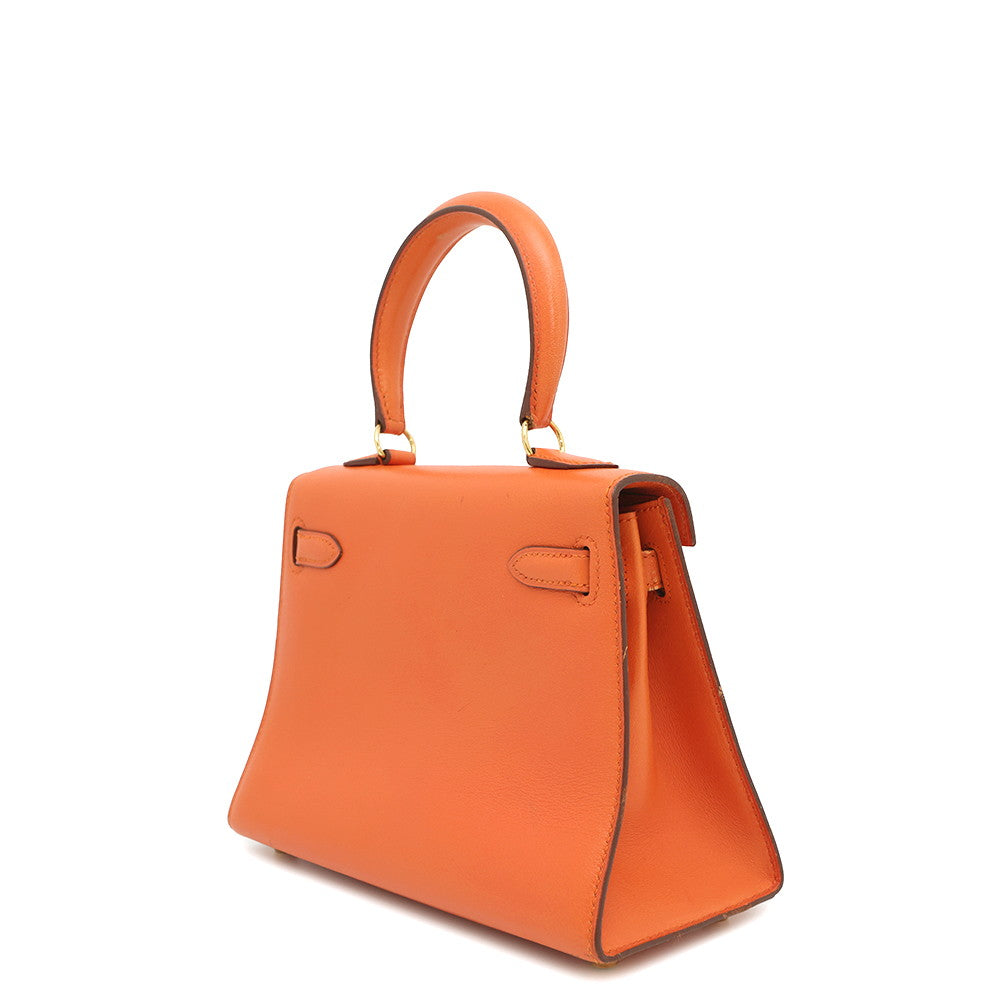 Kelly Orange Gulliver Size Handbag Mini Travel Bag
