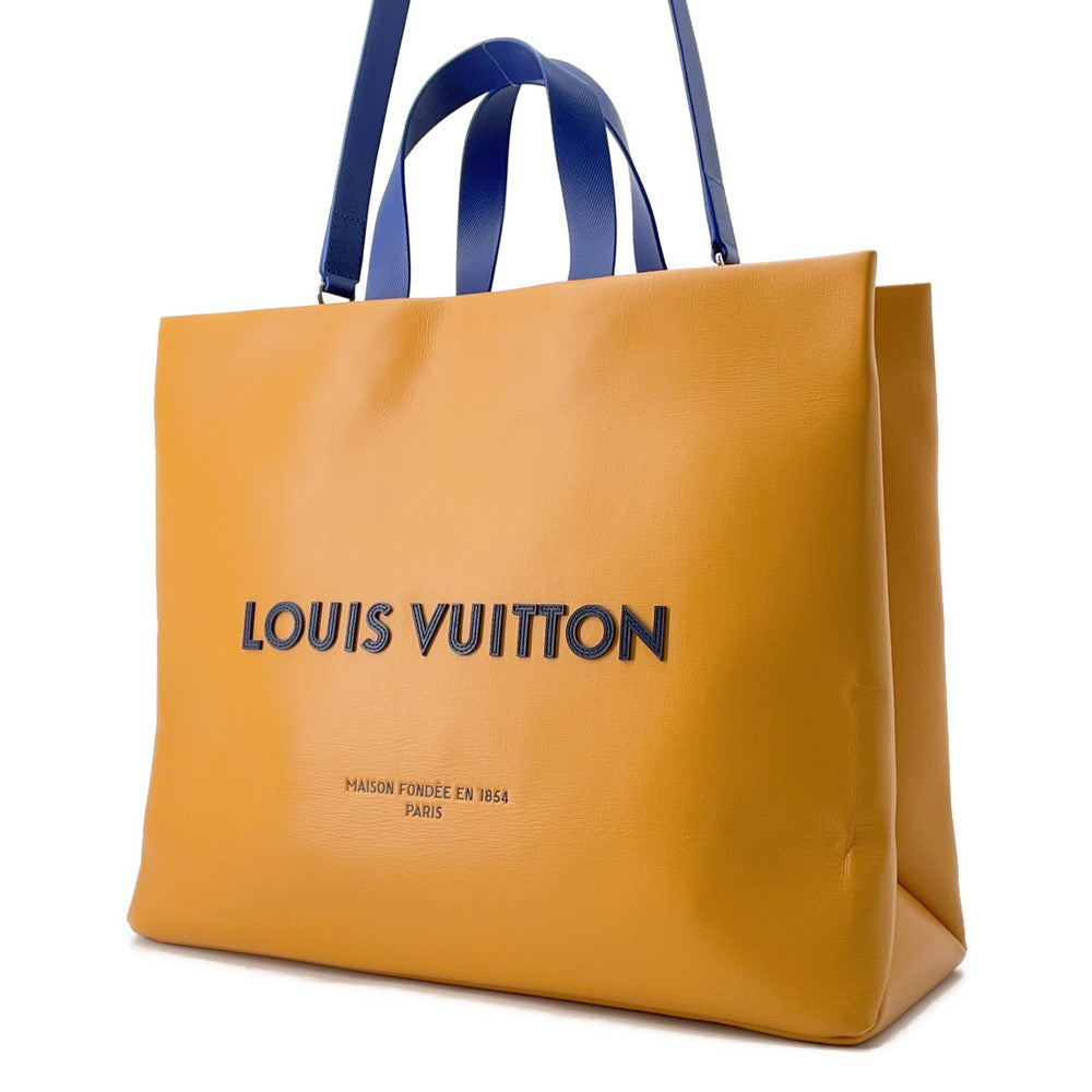 Louis Vuitton Shopper SaffronM24457 MM Leather Tote Bag 3
