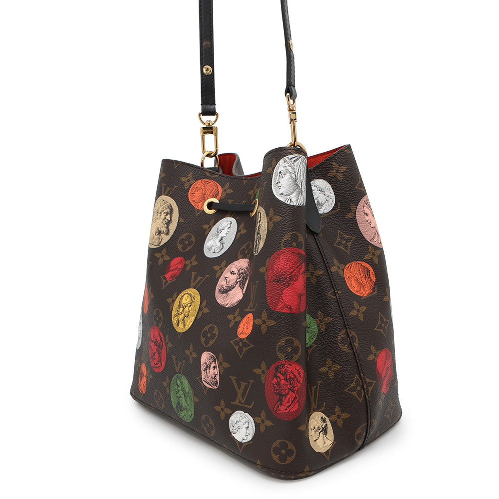 Louis Vuitton Neonoe Cameo Collection MulticolorM45956 cameo Monogram Red Handbag