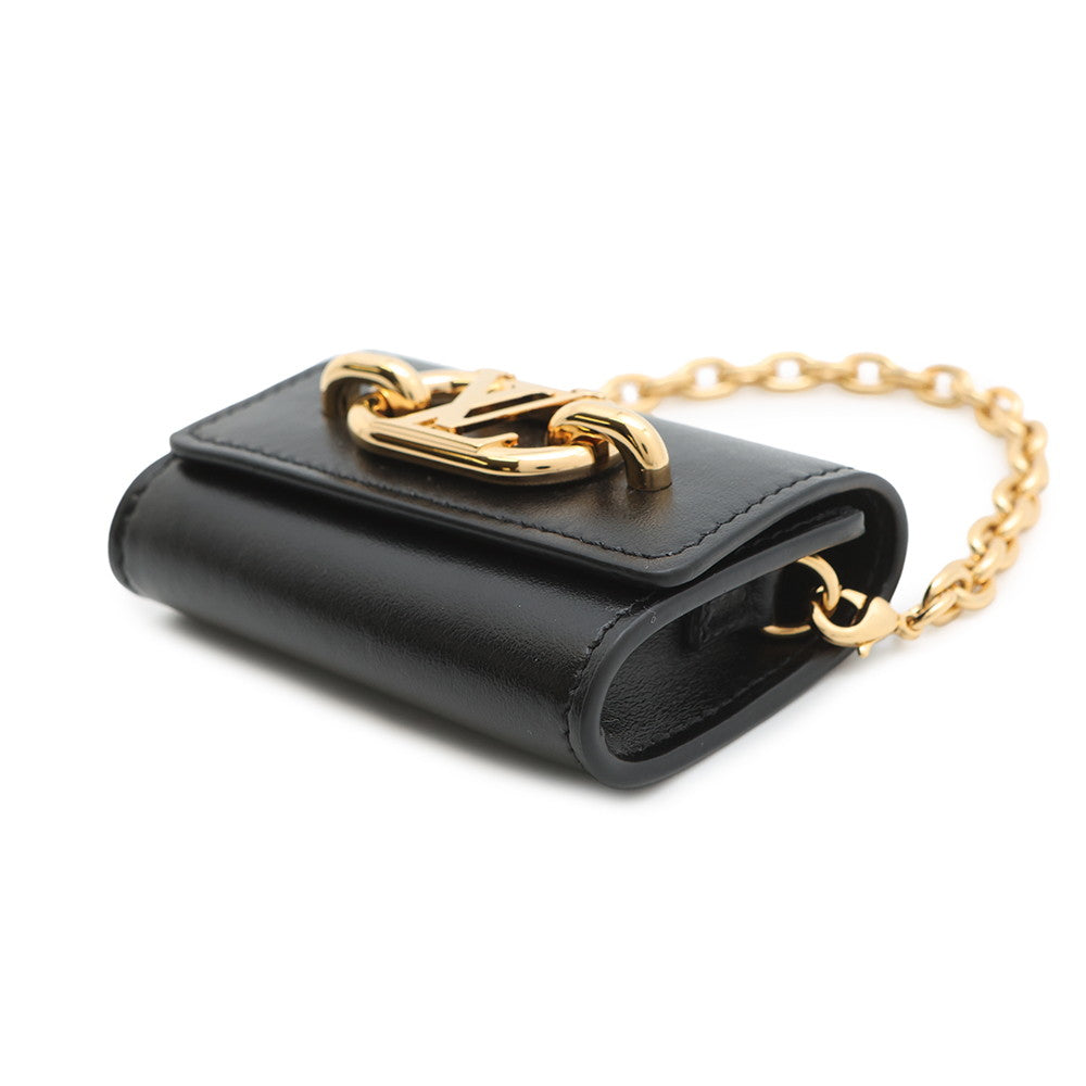 Louis Vuitton Bijoux Sac Earphone Holder Link Leather Handbag