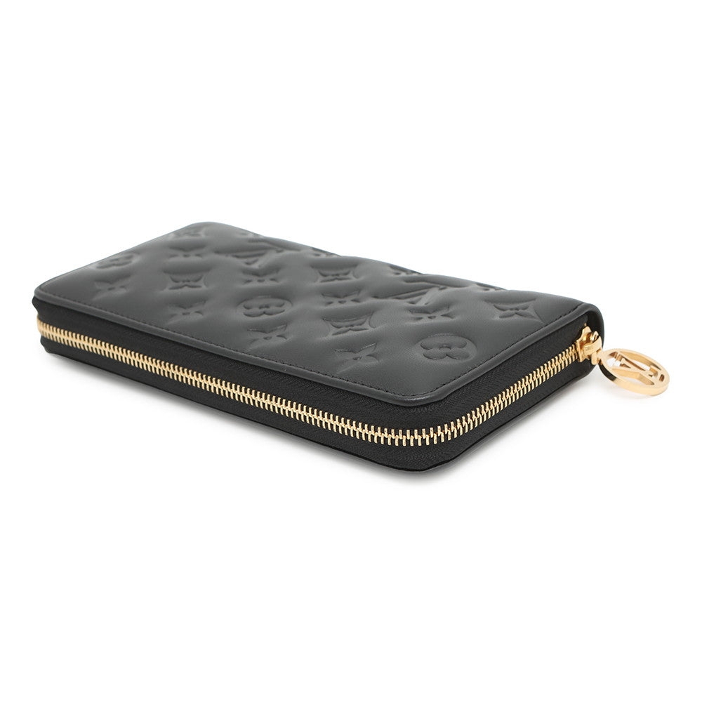 Louis Vuitton Zippy NoirM81510 Monogram Lambskin Wallet Case