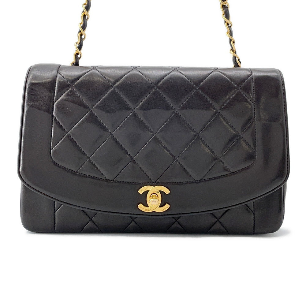 Chanel Diana ChainShoulder BlackA01165 Lambskin Shoulder Bag