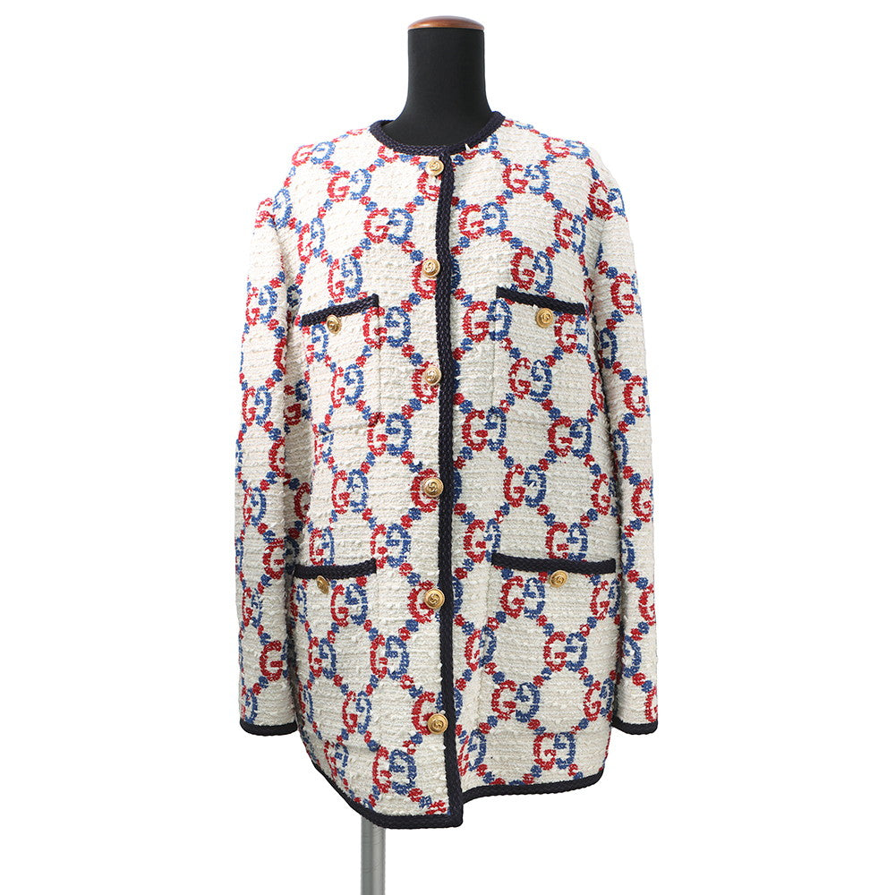 Gucci GG No Collar Jacket Size Apparel