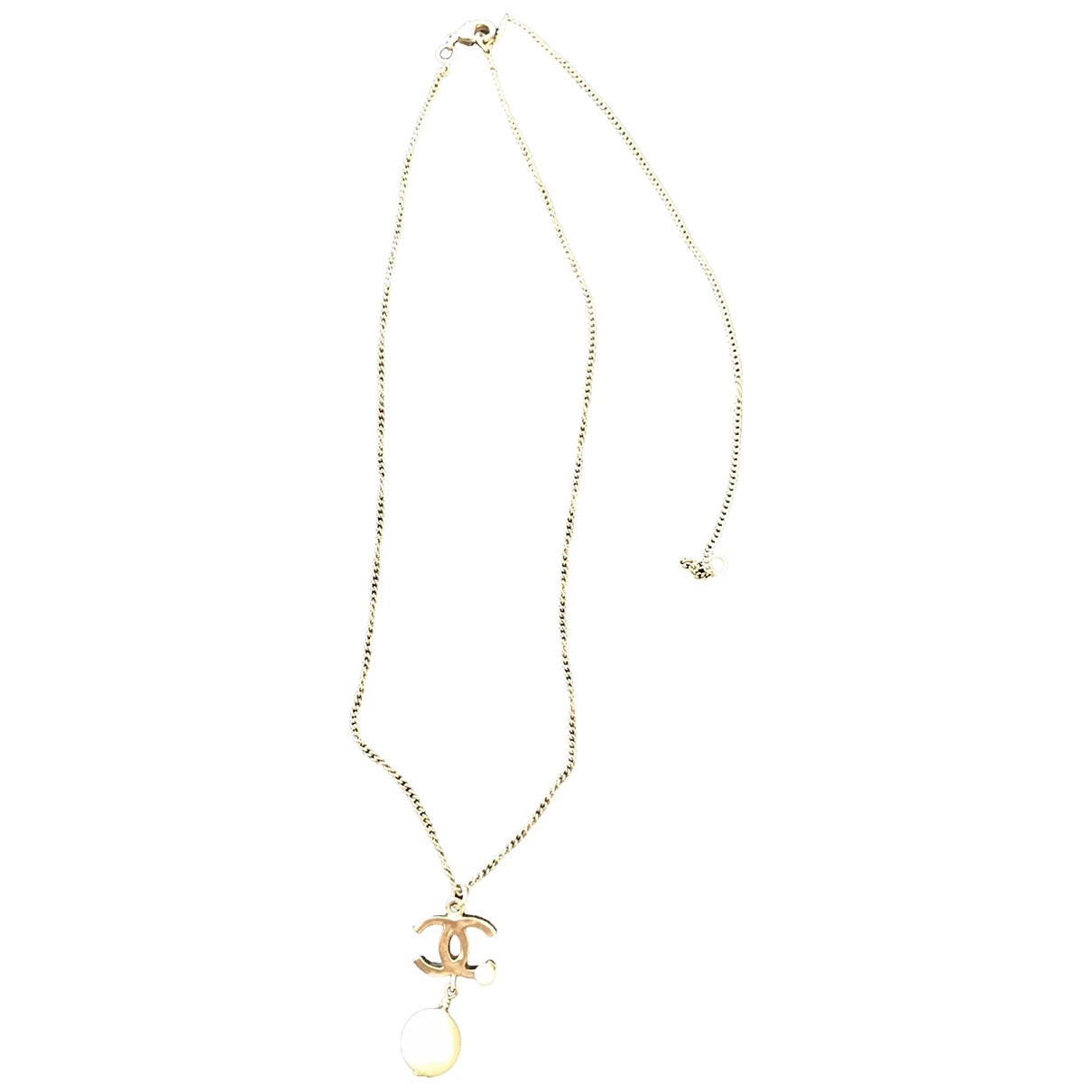 Chanel chanel gold steel necklaces