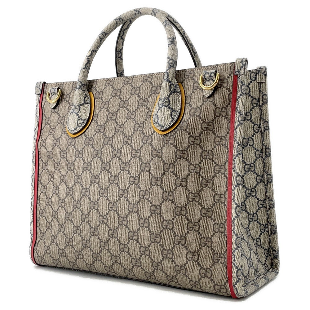 Gucci Tote Bag Multicolor680956 Pvc Beige