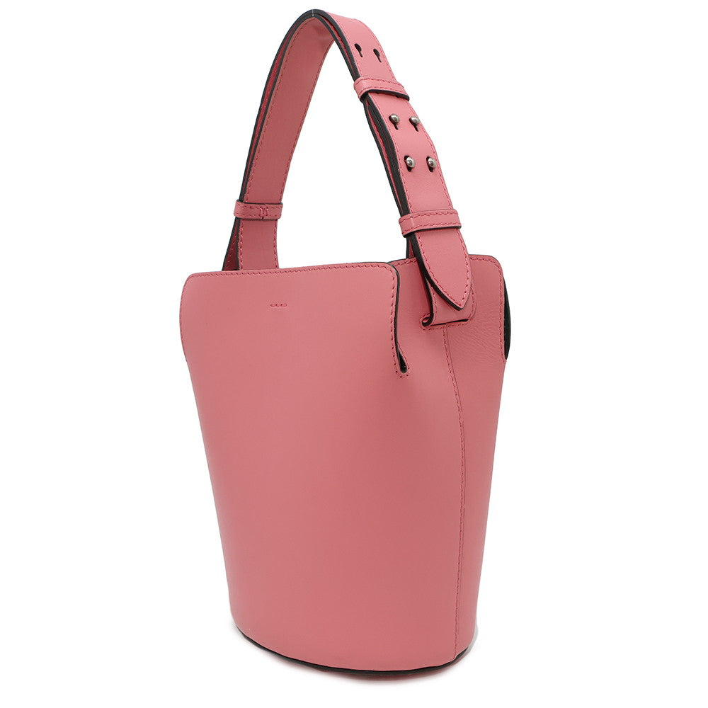 Burberry One Shoulder Bag Pink4075872 Leather Bucket