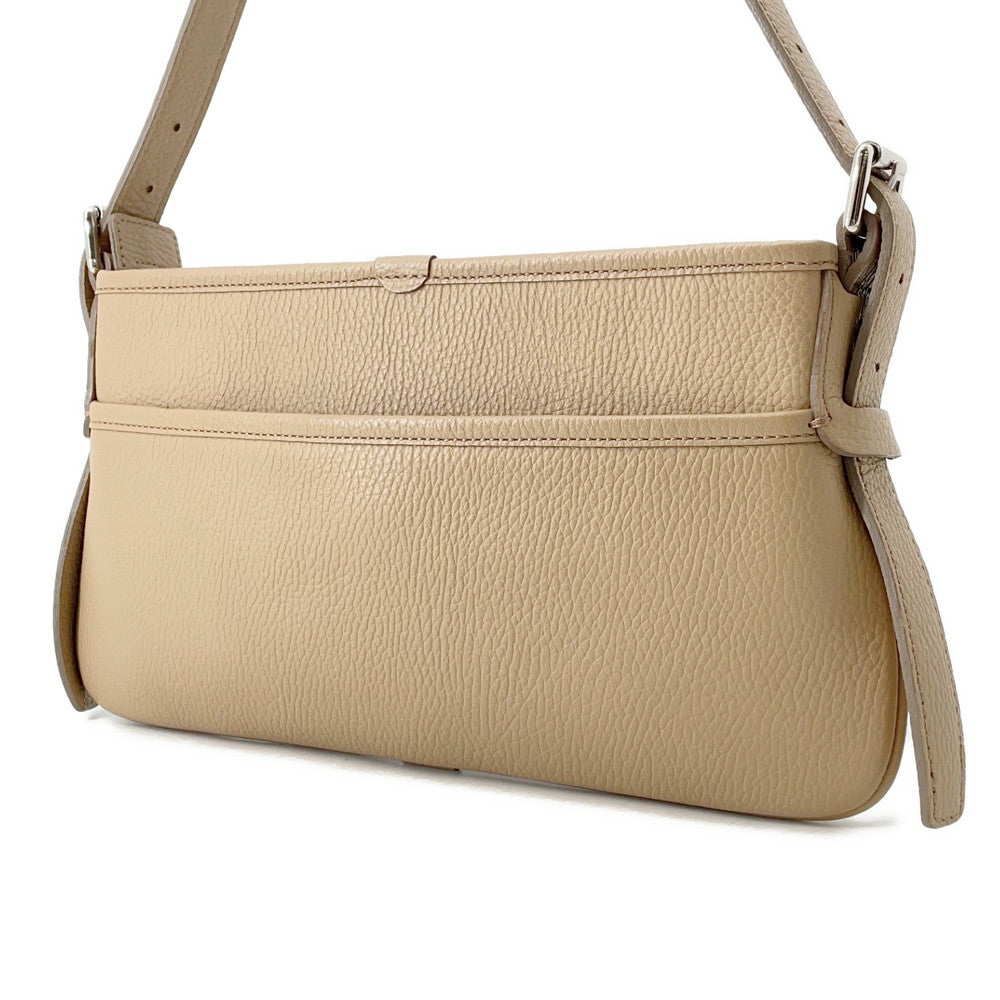 Burberry One Shoulder Bag Leather Beige
