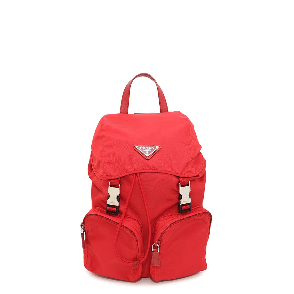 Backpack Handbag Nylon Red Nylon Handbag