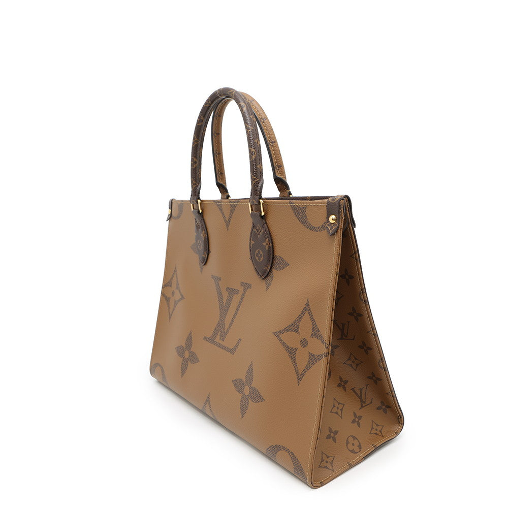 Louis Vuitton Onthego RedM45321 Reverse Giant Monogram Canvas Handbag 2