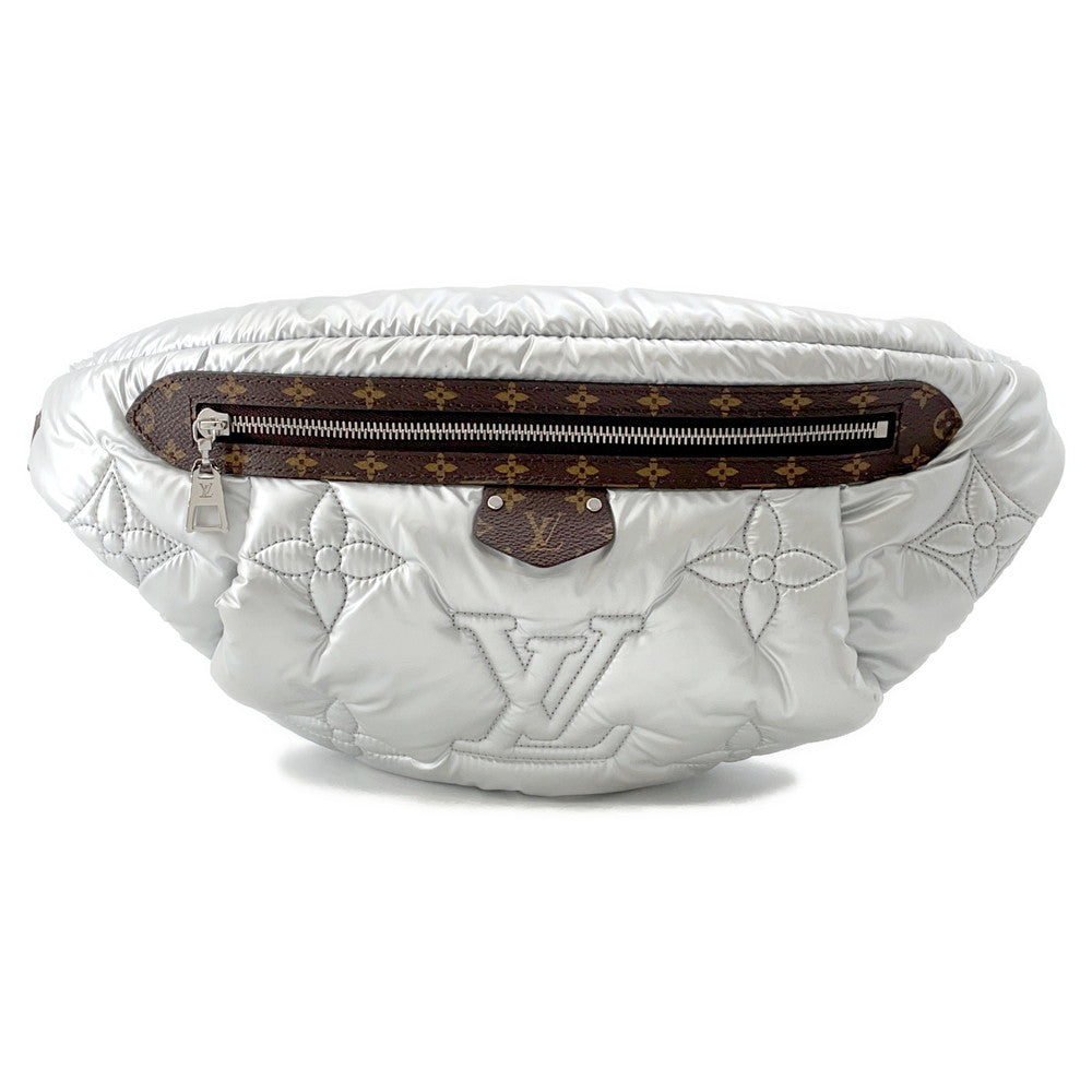 Louis Vuitton Pillow Maxi Bumbag BrownM20971 Recycled Monogram Silver Handbag