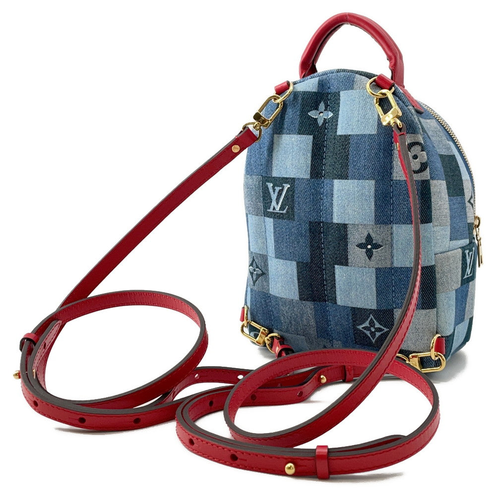 Louis Vuitton Palm Springs Backpack RedM45043 Denim Monogram Blue Jewelry