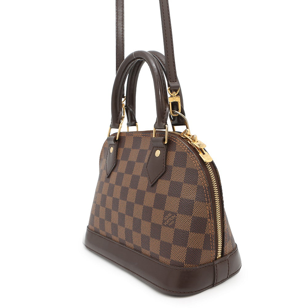 Louis Vuitton Alma RedN41221 Ebene Damier Canvas Handbag 2