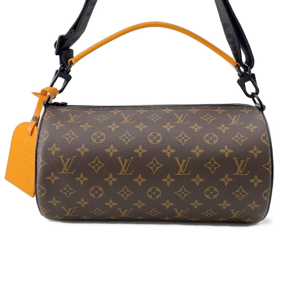 Louis Vuitton Soft Polochon NoirM46691 Macassar Monogram Canvas Handbag