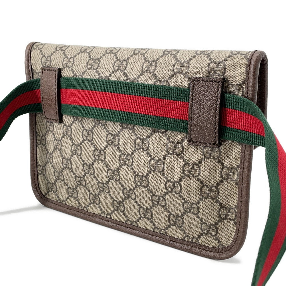 Gucci GG Supreme Neo Waist Brown493930 Canvas Travel Bag