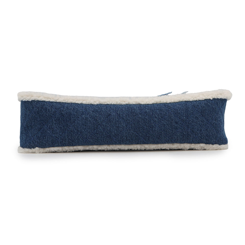 Chanel Egyptian Line Single Flap Double Denim Blue Shoulder Bag