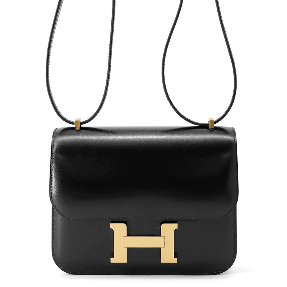Constance Miroir Box Calf Size Mini Handbag Leather Black Travel Bag