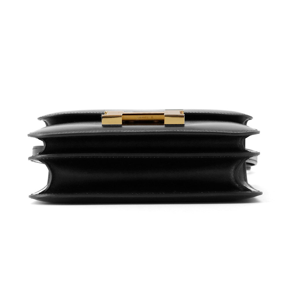Constance Miroir Box Calf Size Mini Handbag Leather Black Travel Bag