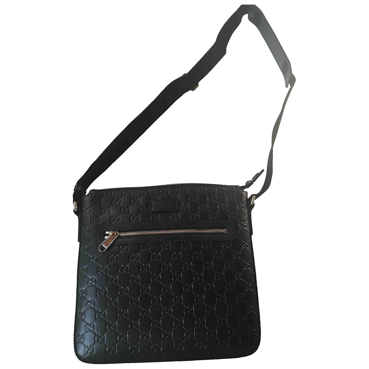 Gucci navy leather bag