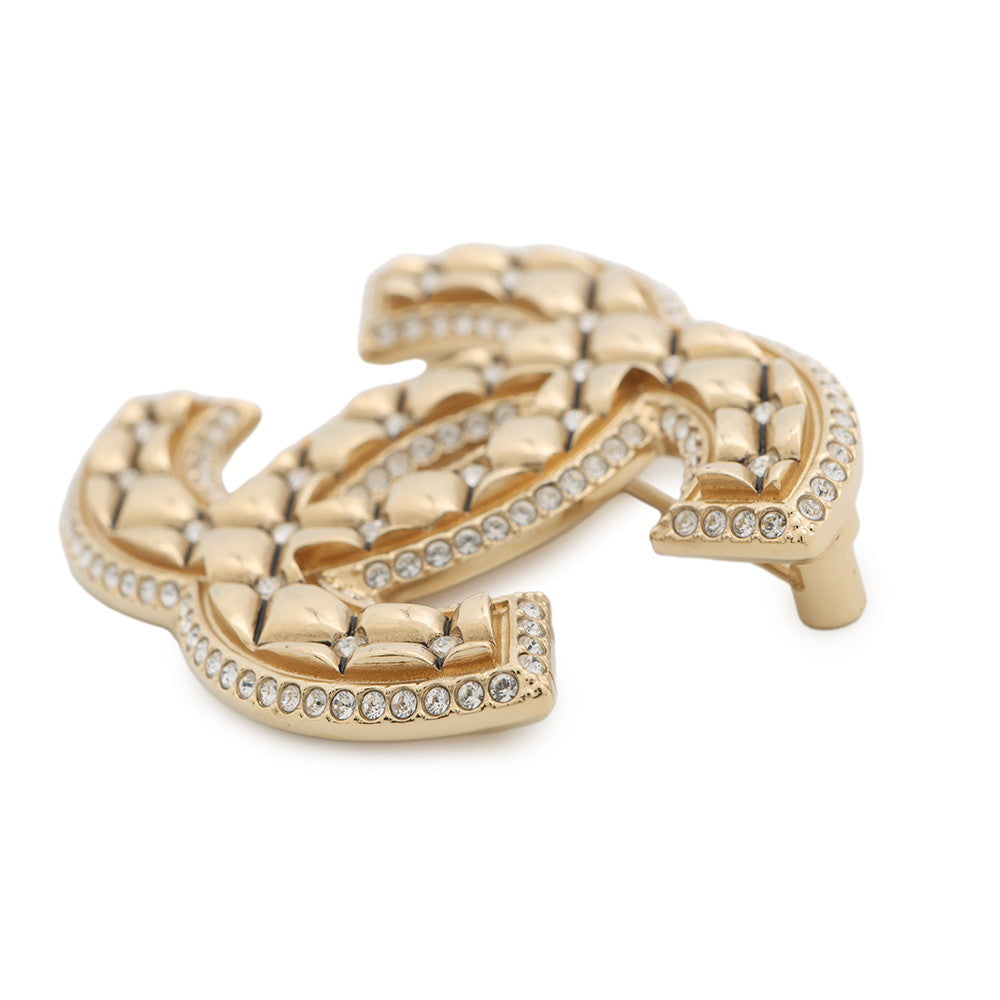 Chanel CC Logo Matelasse Brooch Handbag
