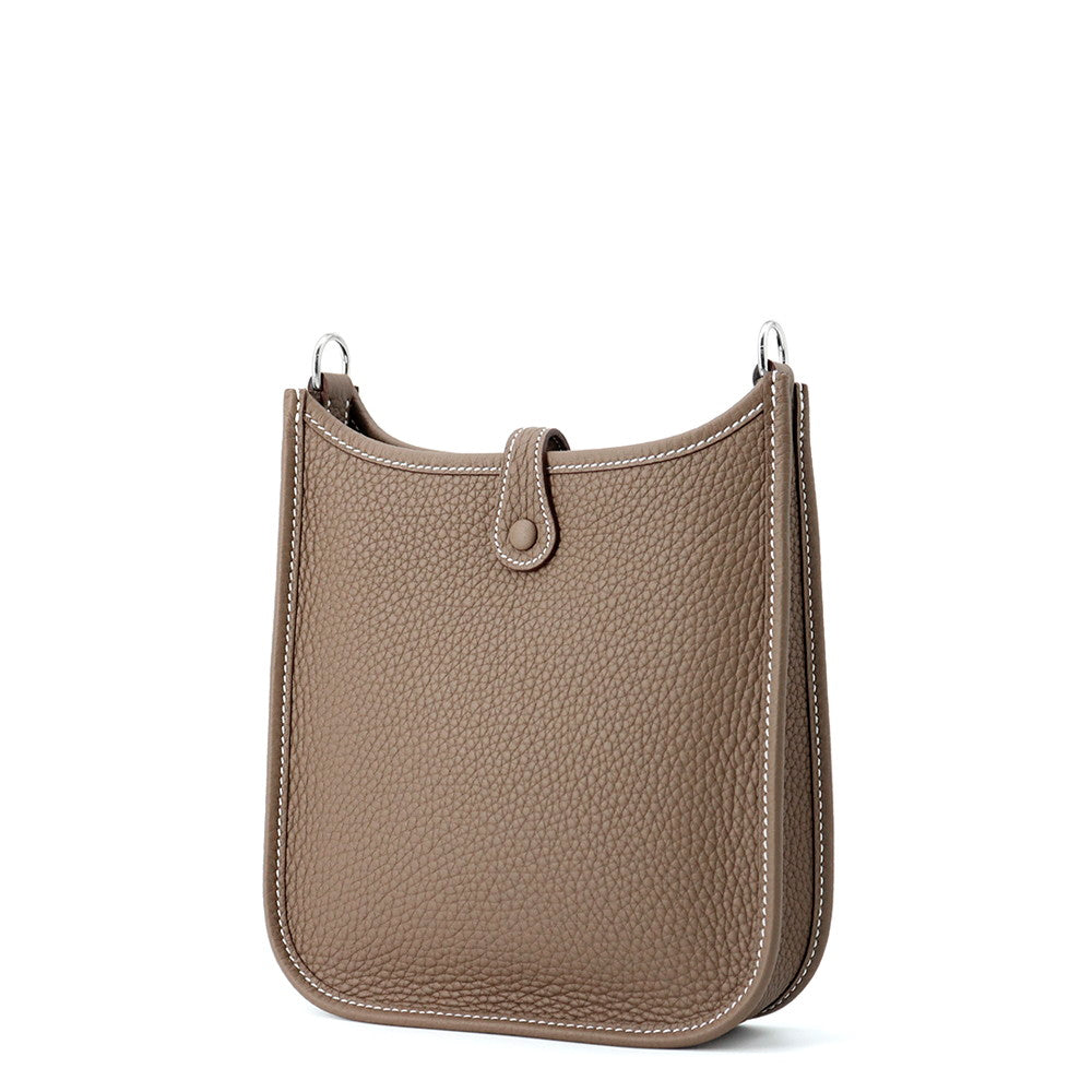 Evelyne Long Etoupe Nuit Taurillon Clemence Size Blue Travel Bag