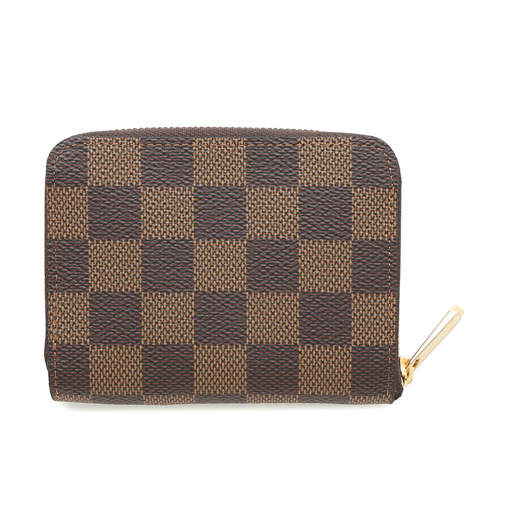 Louis Vuitton Zippy Coin Purse BrownN63070 Ebene Damier Canvas Wallet Case