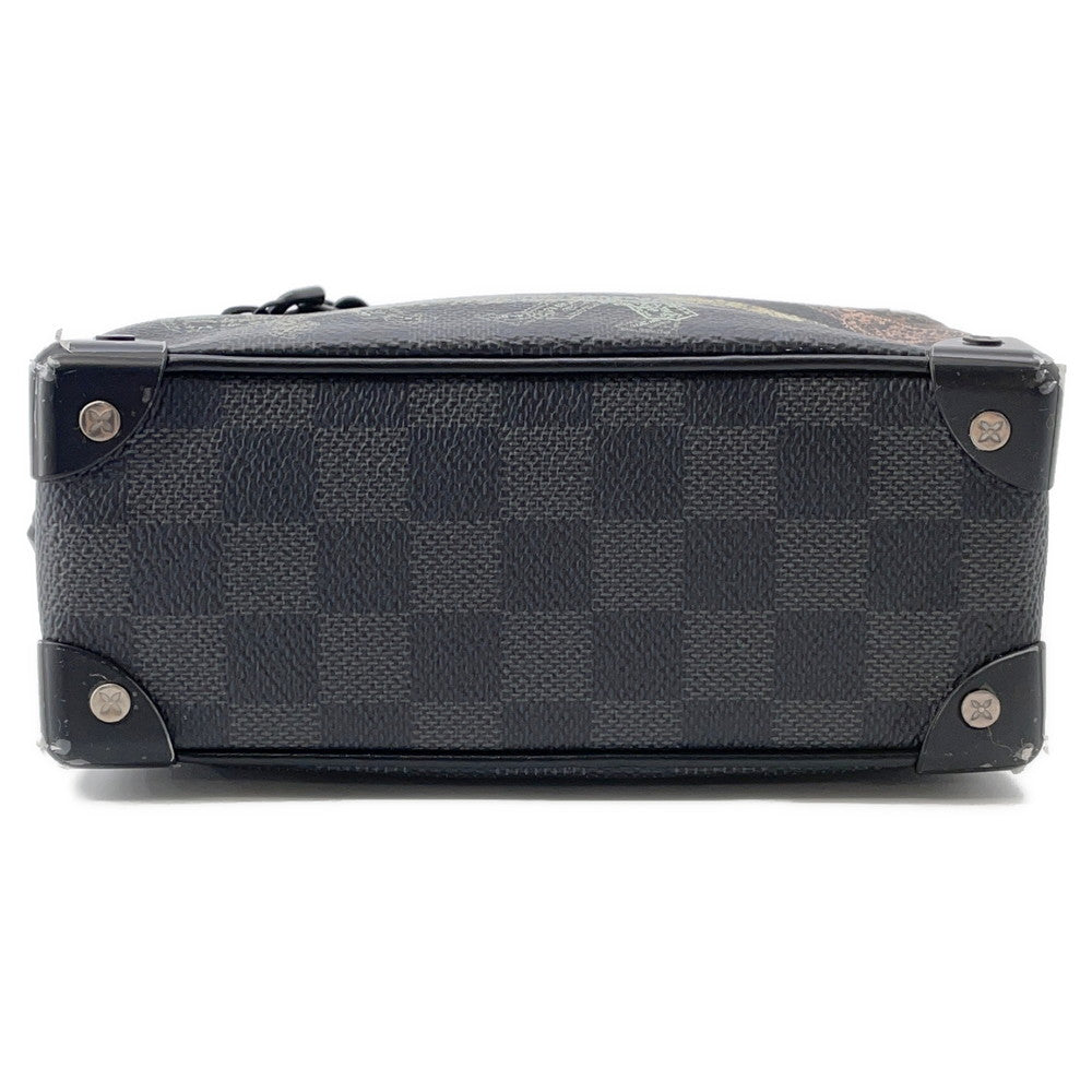 Louis Vuitton Soft Trunk NoirN45278 Graphite Stamp Damier Shoulder Bag