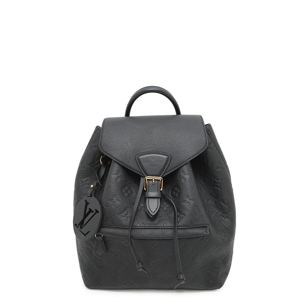 Louis Vuitton Montsouris NoirM45205 Monogram Empreinte Leather Handbag