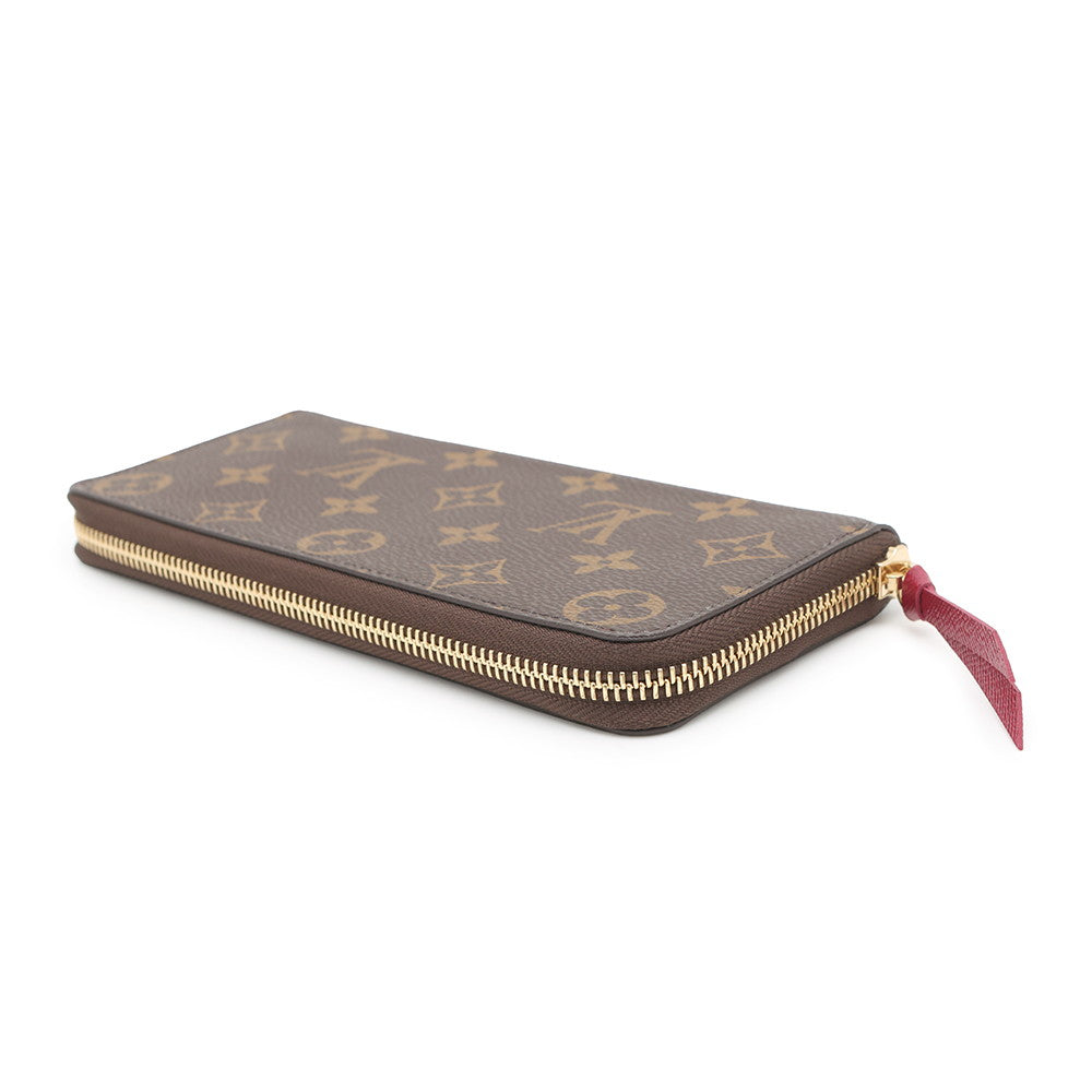 Louis Vuitton Portefeuille Clemence FuchsiaM60742 Monogram Handbag