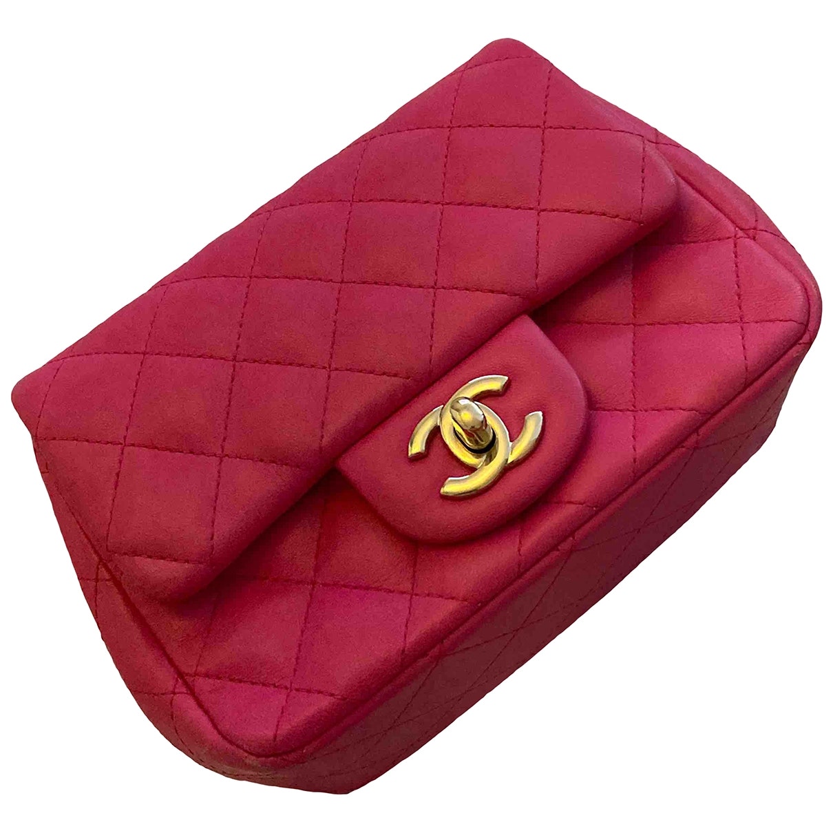 Chanel Timeless/classique Pink Leather Handbag